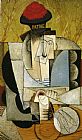 Diego Rivera Canvas Paintings - Sailor at Breakfast
